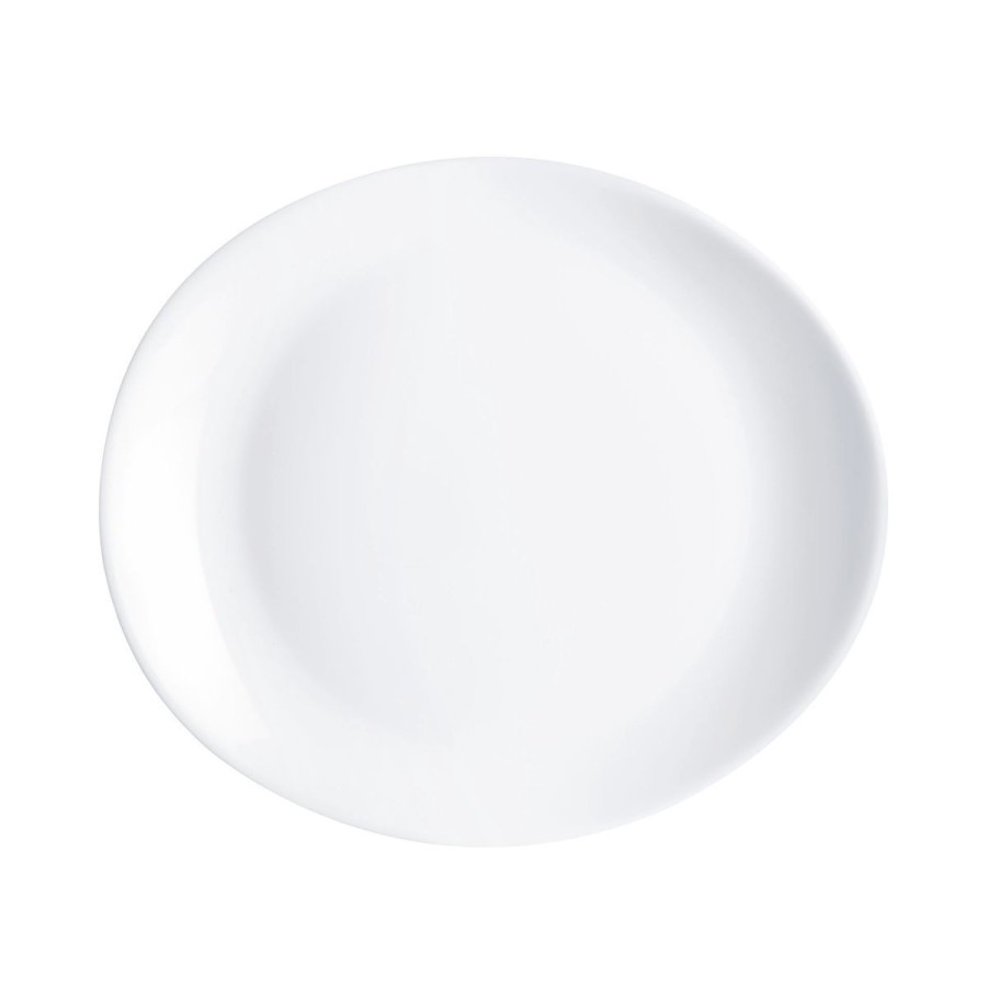 Vaisselle Luminarc  | Assiette A Steak Blanche 30 X 26 Cm Friend'S Time